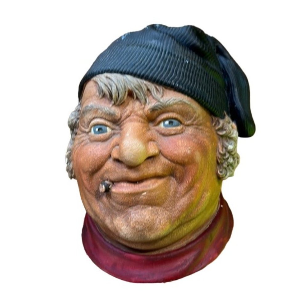 Seaman Wharf Dock Worker Made In England Vintage Chalkware Head Mask 3D